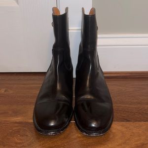 Frye Classic Black Leather Booties
